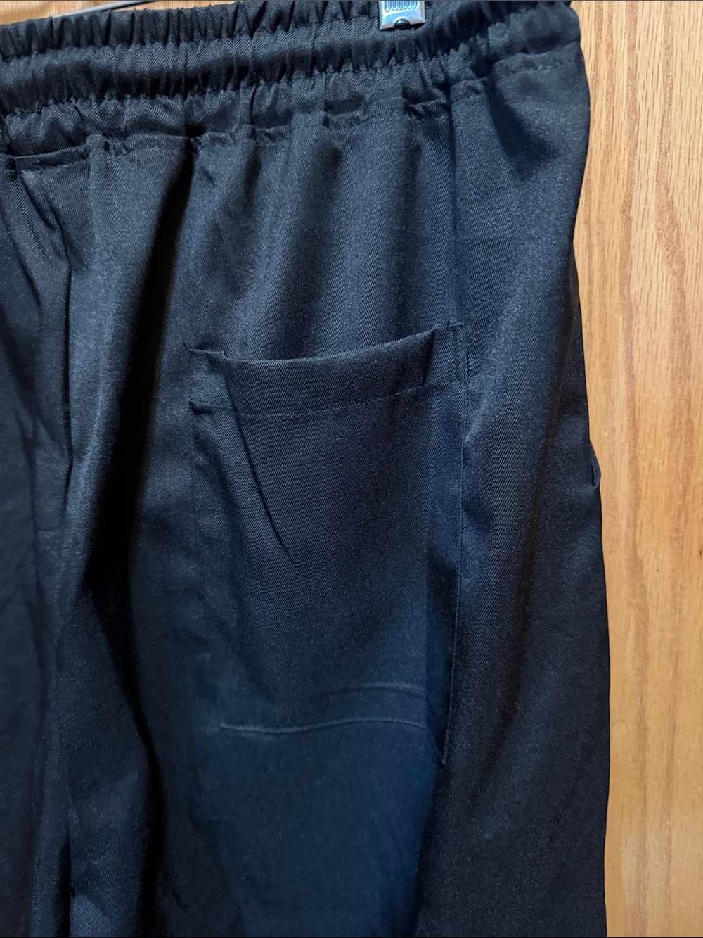 Men's Black Drawstring pants - Picture 4 of 5